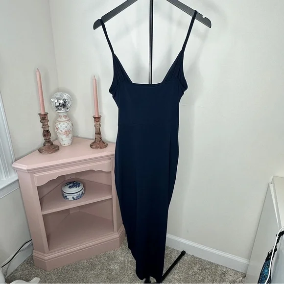 NWT Flounce Club Midnight Blue Asymmetrical Dress Size 6 - Picture 2 of 3